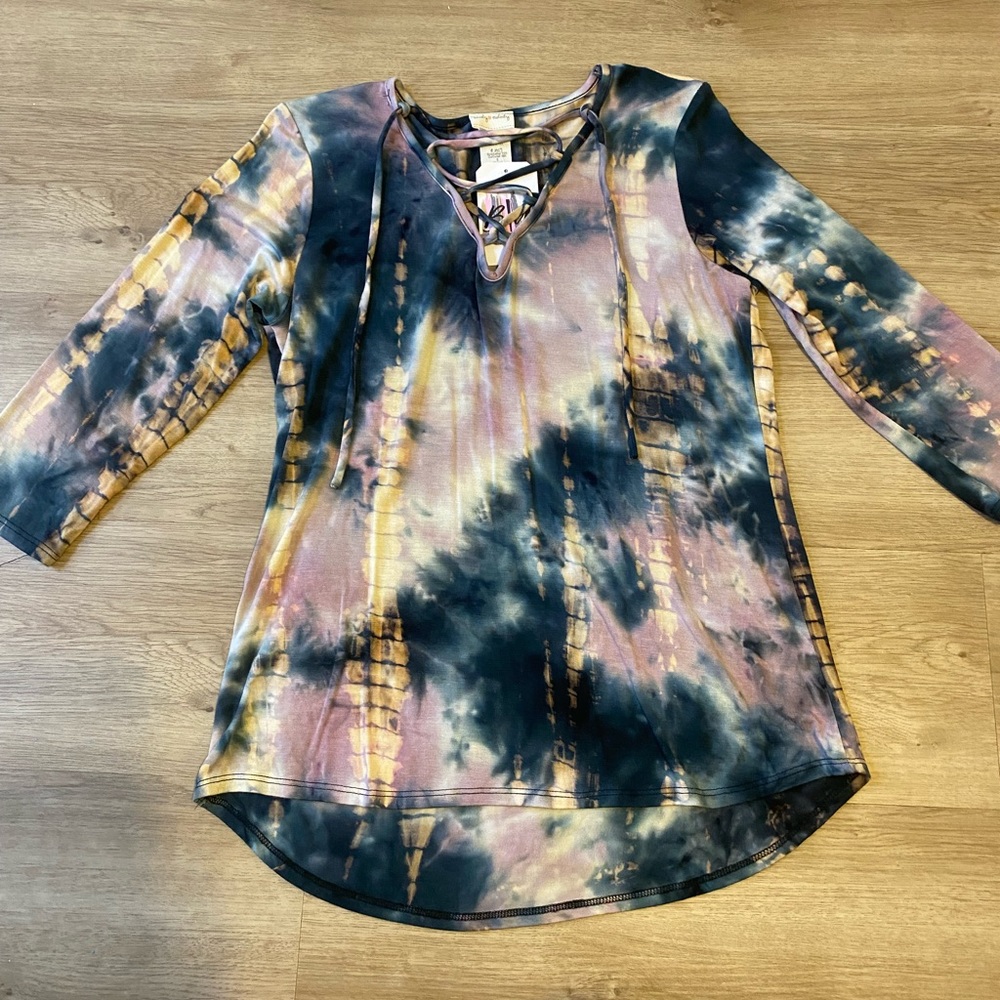 NWT Tie-dye long sleeve top
